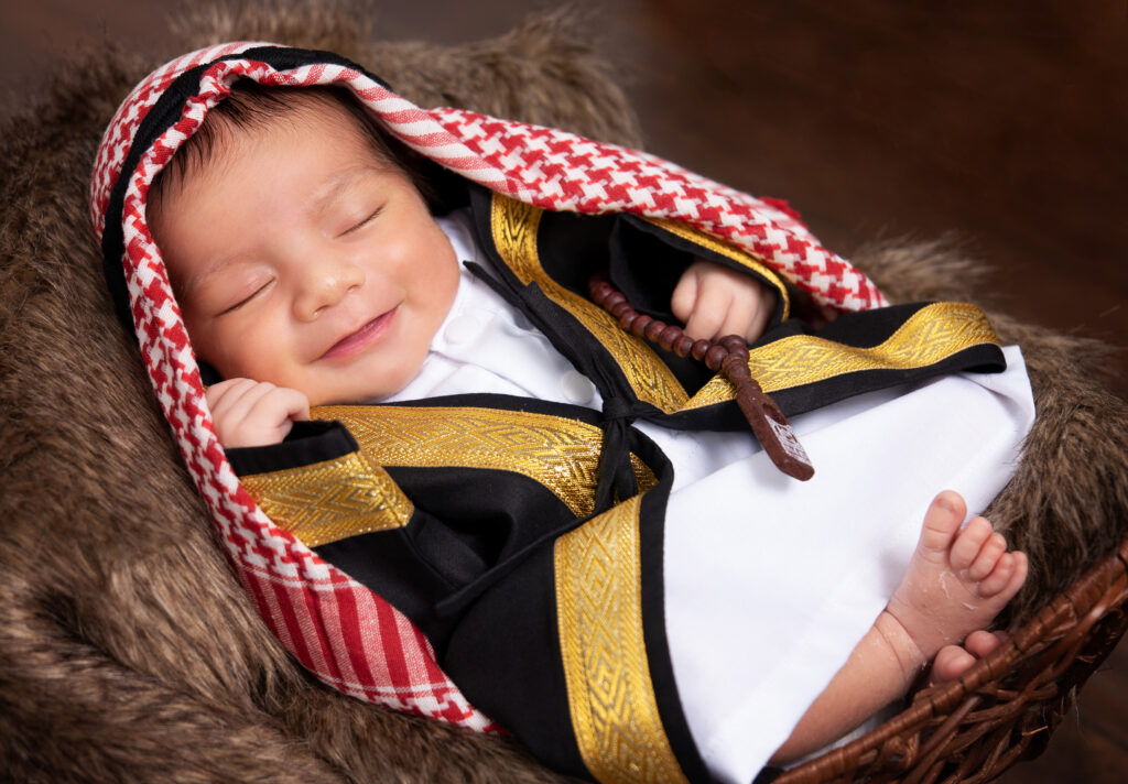 traditionally styled newborn photos